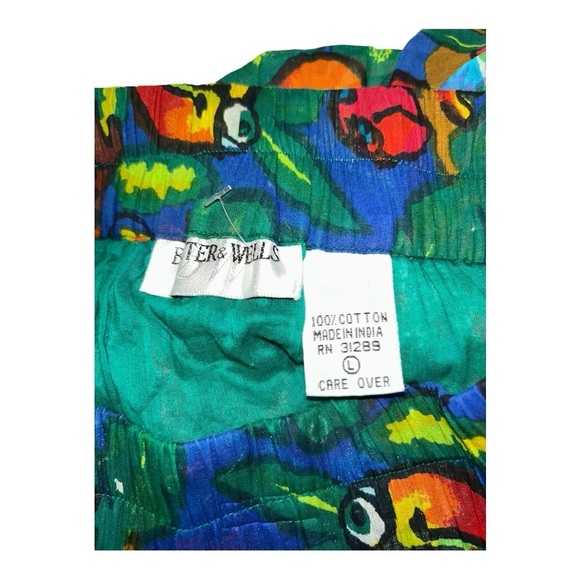 BATER & WELL Patchwork Skirt Boho Whimsical Fairycore Hippie Festival Gypsy L - Picture 6 of 7